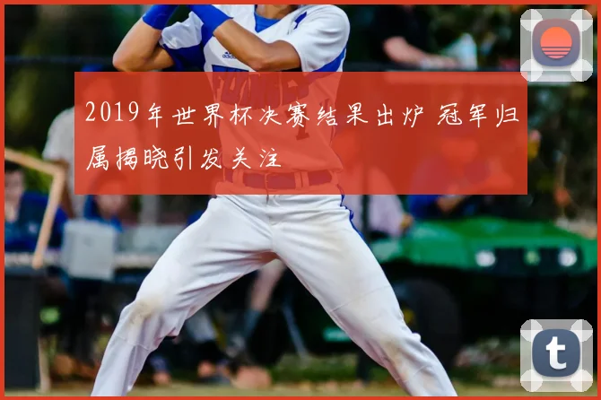 2019年世界杯决赛结果出炉 冠军归属揭晓引发关注